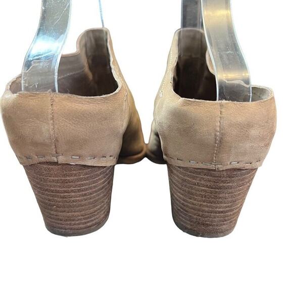 Dolce Vita Womens Open Toe Chunky Heel Mules Booties Slip On Shoes Beige sz 10 - Picture 11 of 16